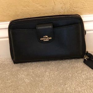 Coach Leather black wallet